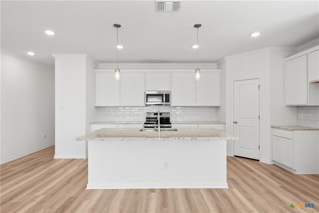 New construction kitchen interior in Mesa Ridge, Temple TX