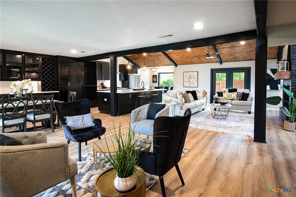 Open concept living area in a Temple Zone 1 home