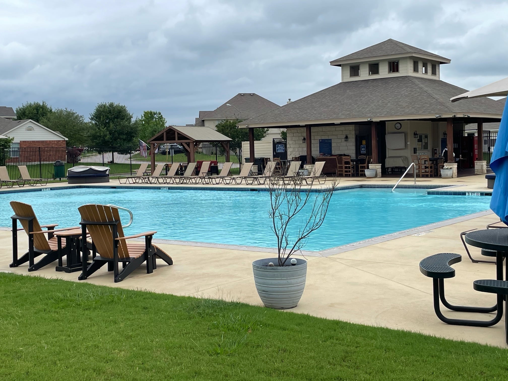 Community pool at Windmill Farms on the Belton edge