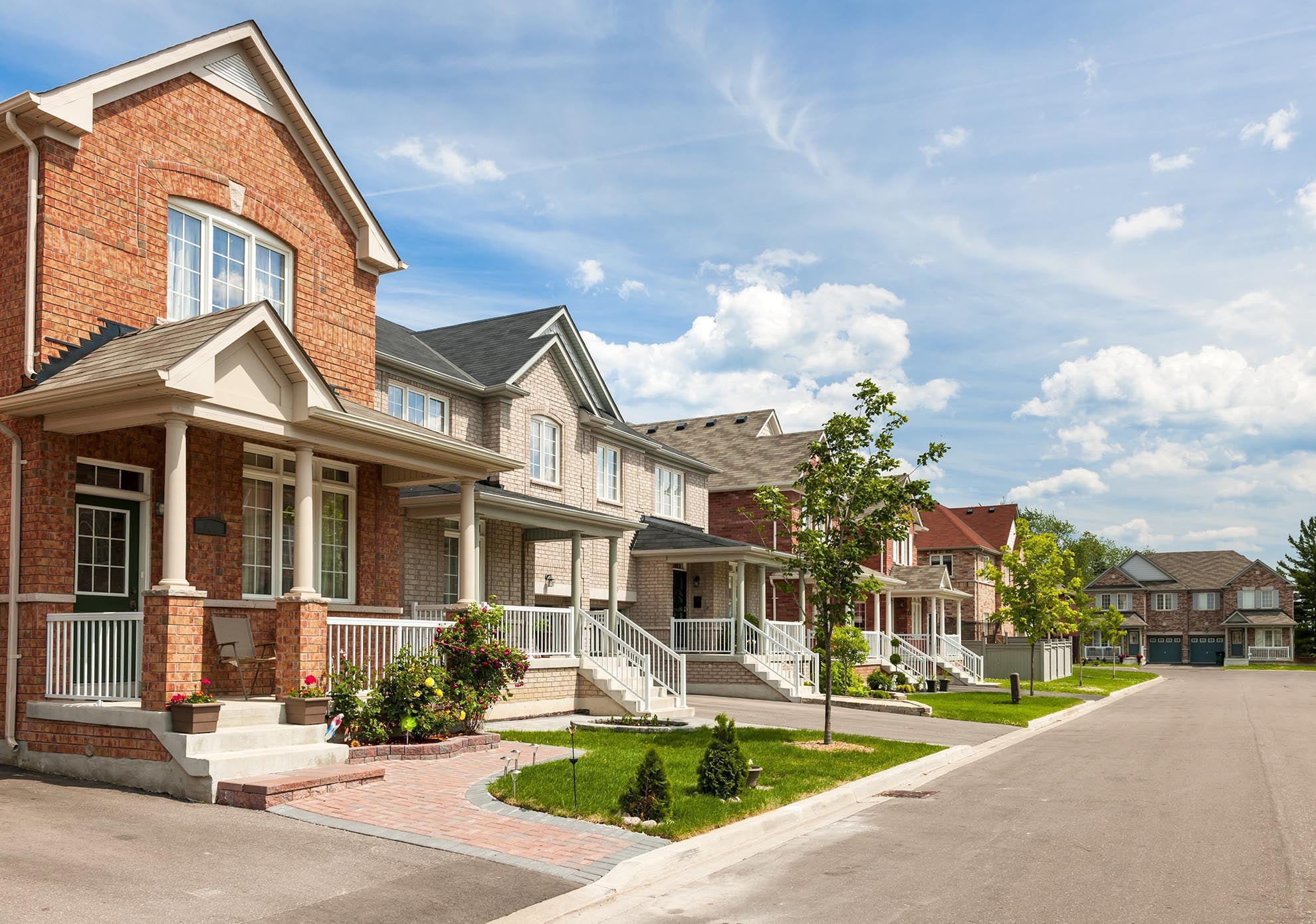 Suburban homes near Fort Hood Texas