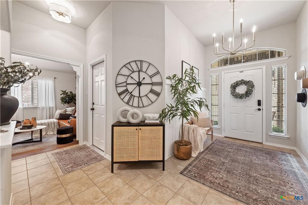 Front entry and porch of an Alta Vista home in Temple TX