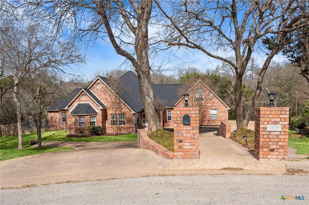 Front elevation of a home on Canyon Cliff Drive