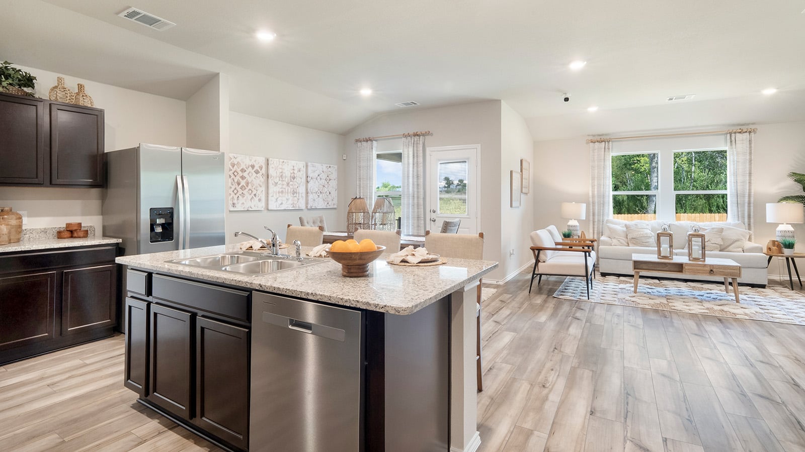 Example open-plan Pecan Creek interior