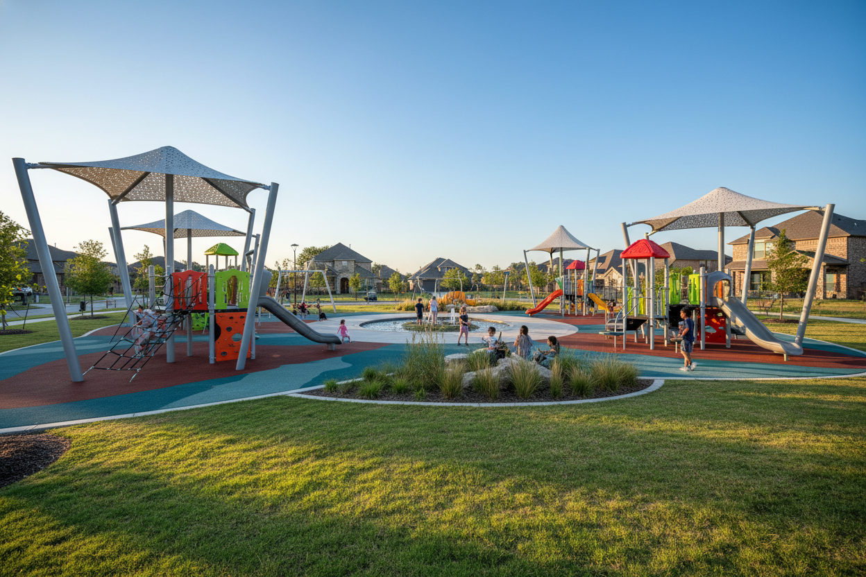 Neighborhood playground and park in Temple TX