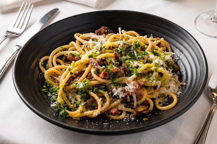 Housemade pasta at La Riv Kitchen & Bar in West Temple TX
