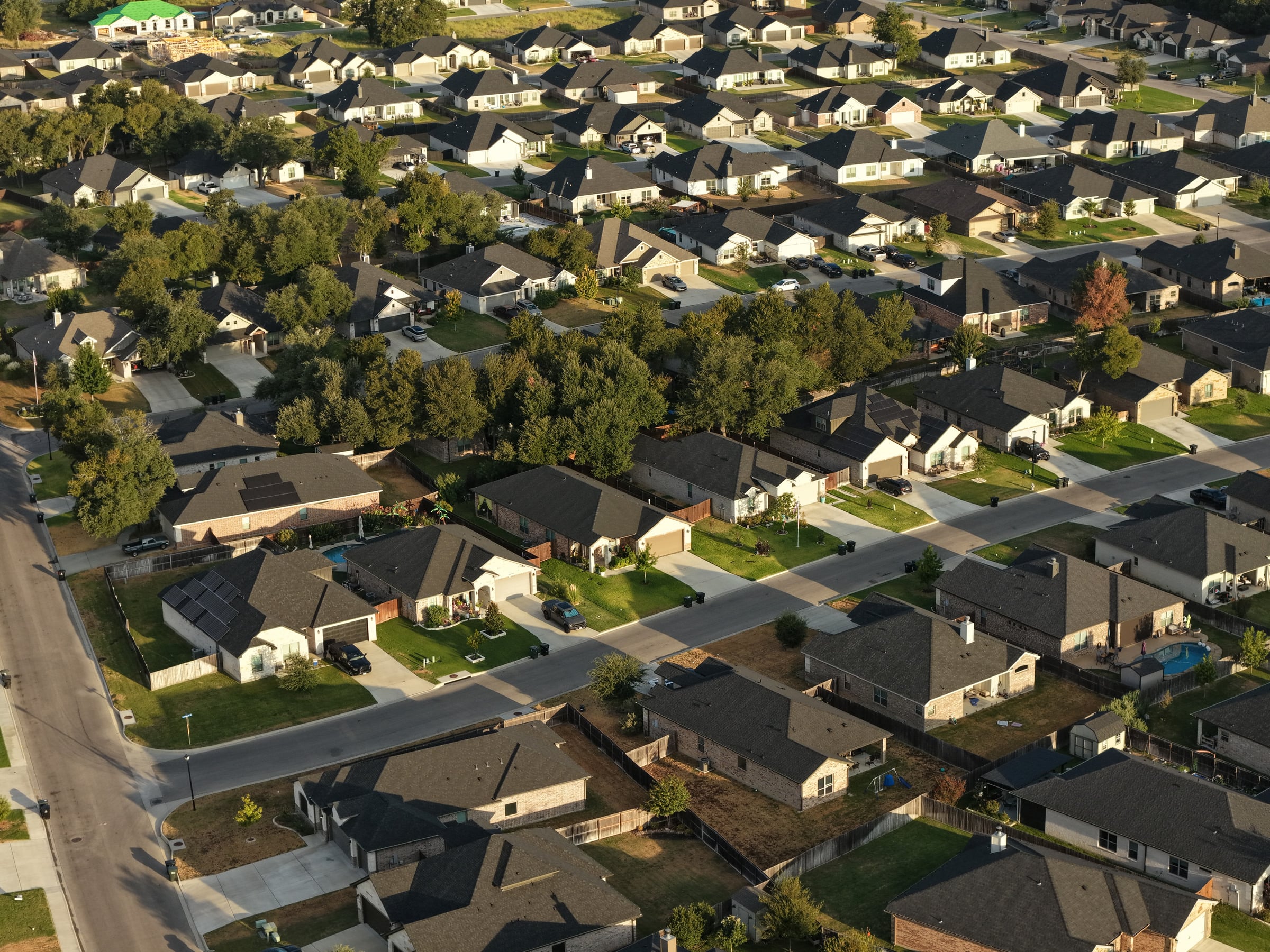 Bella Terra — layered roofs and trees